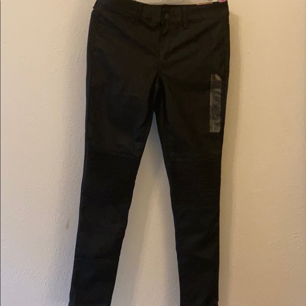 NWT American Eagle Black Leather Jeggings